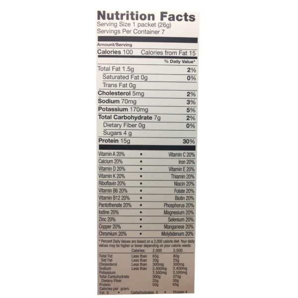 Carmel Caffe Latte Shake or Pudding Mix - Nutrition Facts