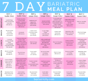 Bariatric Meal Planning Guide [7 Day Sample Meal Plan] - Bariatricity