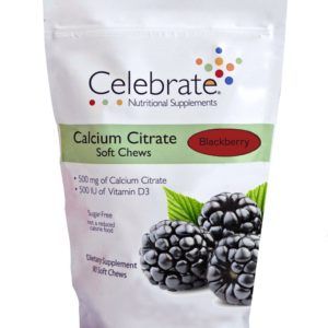Celebrate Calcium Citrate Soft Chews 500 mg BlackBerry - 90 Count