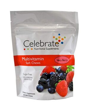 Celebrate Multivitamin Soft Chews - Very Berry - 60 Count