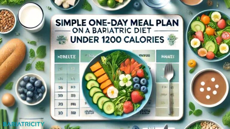 One-Day Meal Plan After Bariatric Surgery