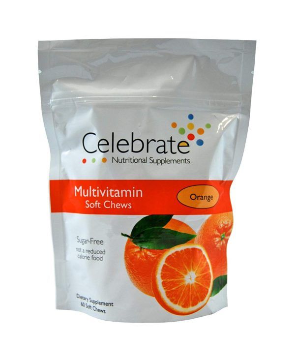 Celebrate Multivitamin Soft Chews - Orange 60 Count