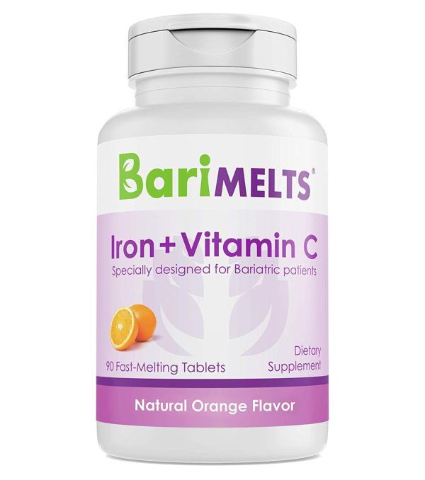 Iron + C Bariatric Vitamins - Orange 90 Dissolvable Tablets